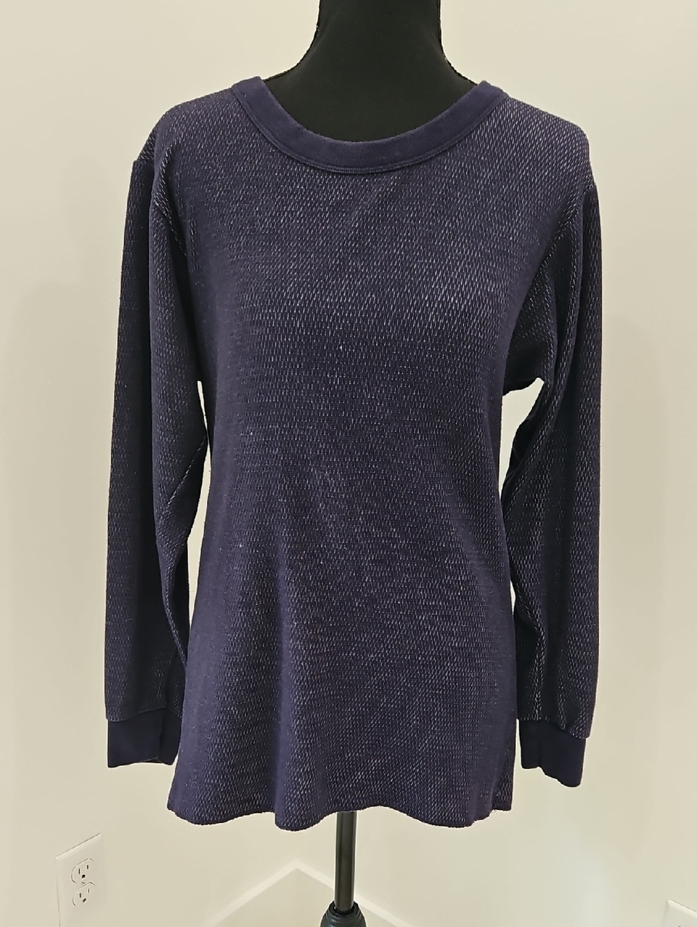 Rocky Navy Long Sleeve Crewneck Top L/G